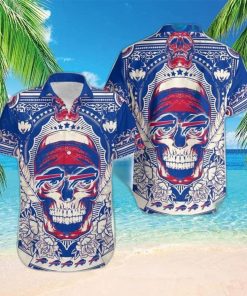 Buffalo Bills Hawaiian Shirt Pharaoh Skull Wolf Flower Buffalo Bills Gift