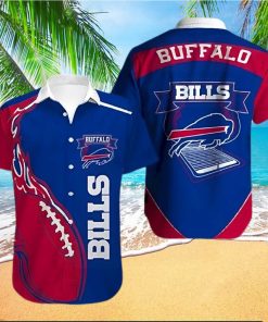 Buffalo Bills Hawaiian Shirt, Red Blue Fire Rugby, Unique Hawaiian Shirt