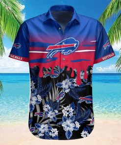 Buffalo Bills Hawaiian Shirt Tropical Floral Buffalo Bills Gift