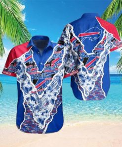 Buffalo Bills Hawaiian Shirt Tropical Flower For Men