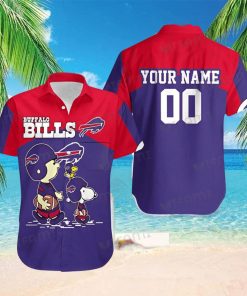 Buffalo Bills Hawaiian Shirt Woodstock Charlie Brown Snoopy Custom Buffalo Bills