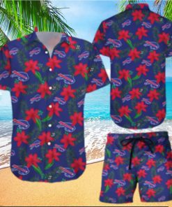 Buffalo Bills Hawaiian Shorts and Shirt Summer Beach Shirt Full Over Printt