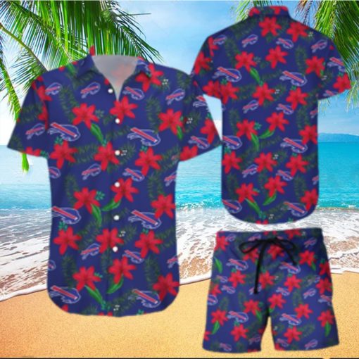 Buffalo Bills Hawaiian Shorts and Shirt Summer Beach Shirt Full Over Printt