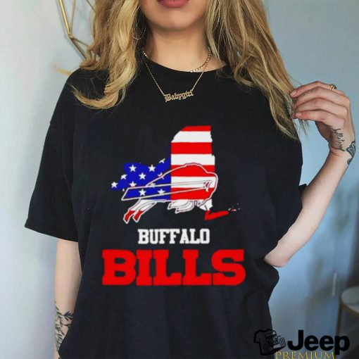 Buffalo Bills Map USA Flag Shirt