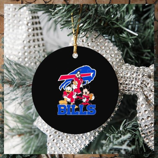 Buffalo Bills Mickey Mouse Donald Duck Goofy Baseball Ornament Christmas