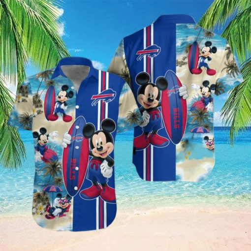 Buffalo Bills Mickey Mouse Surfing Hawaiian Shirt