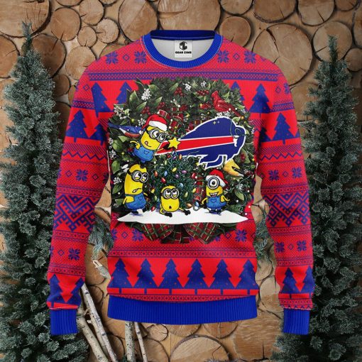 Buffalo Bills Minion Christmas Ugly Sweater