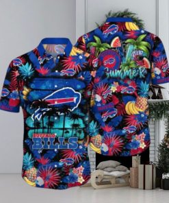 Buffalo Bills NFL Flower Hawaiian Shirt, Bills Gifts for Fans