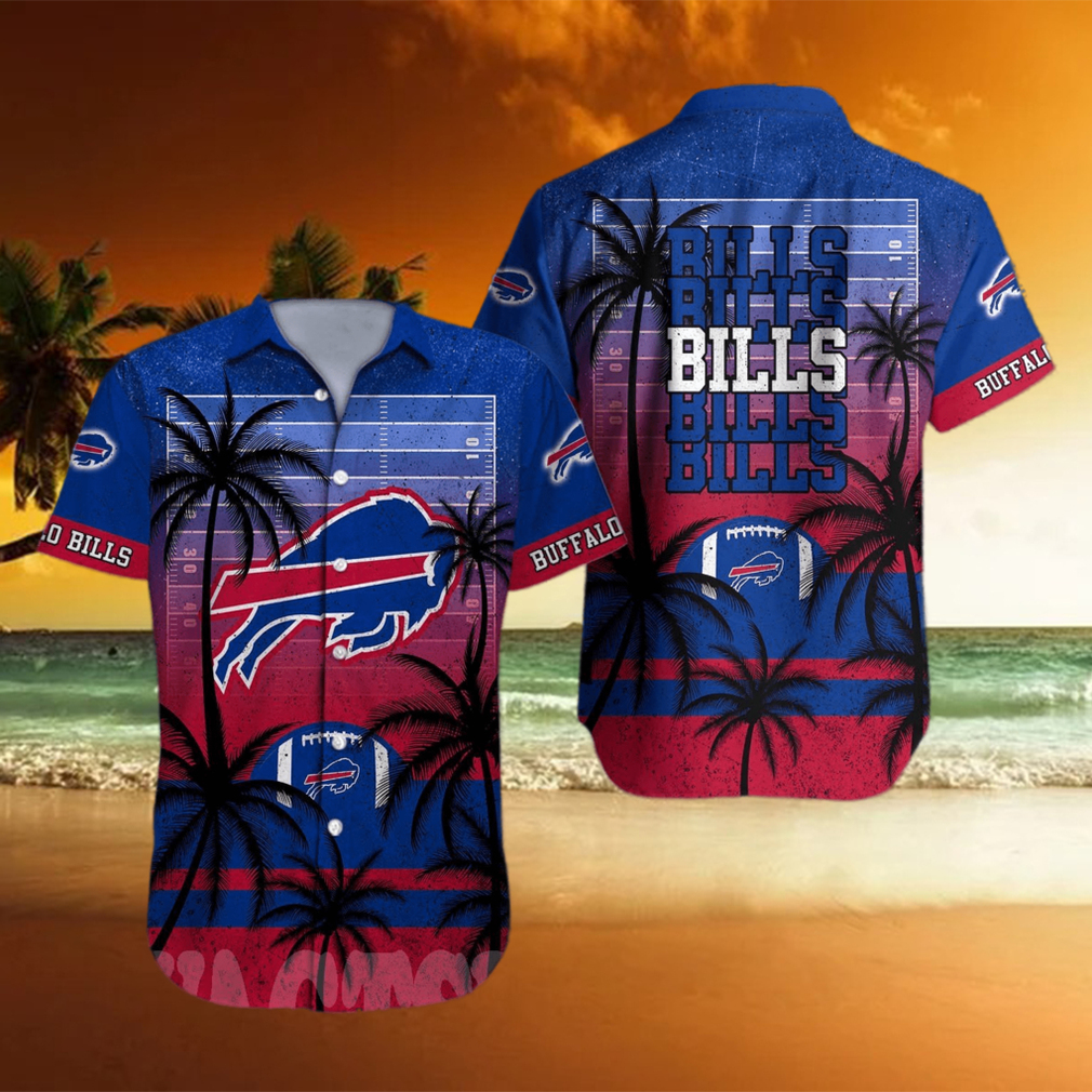 Buffalo Bills Tropical Skull NFL Design 5 Beach Hawaiian Shirt Men