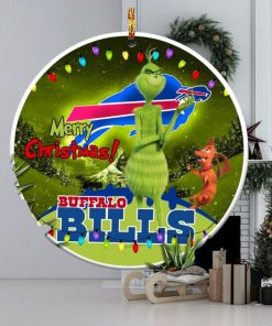 Buffalo Bills NFL Funny Grinch Christmas Ornaments.