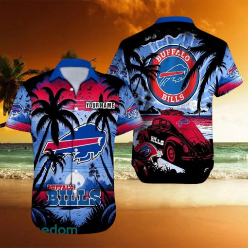Buffalo Bills NFL Hawaii Shirt Custom Name Car Lover Design For Fans