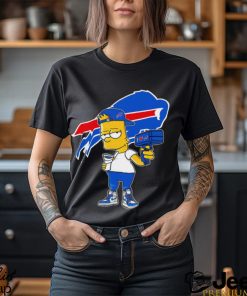 Buffalo Bills NFL X Bart Simpson cartoon shirt