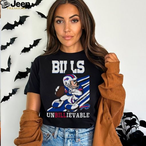 Buffalo Bills Slogan Unbillievable Mickey Mouse NFL T shirt