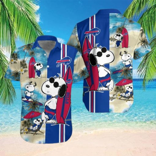 Buffalo Bills Snoopy Surfing Summer Beach Hawaiian Shirt