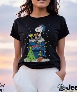 Buffalo Bills Snoopy Woodstock Merry Christmas Shirt