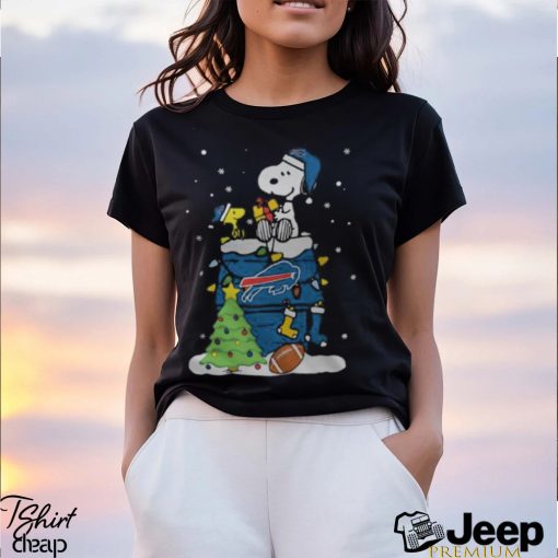 Buffalo Bills Snoopy Woodstock Merry Christmas Shirt