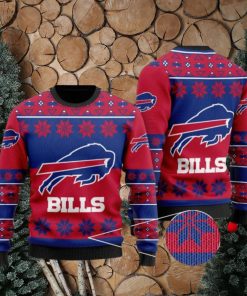 Buffalo Bills Snowflakes Pattern Ugly Christmas Sweaters