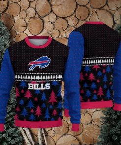 Buffalo Bills Sport Team Christmas Tree Pattern Ugly Christmas Sweaters