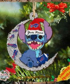 Buffalo Bills Stitch Ornament NFL Christmas And Stitch With Moon Ornament