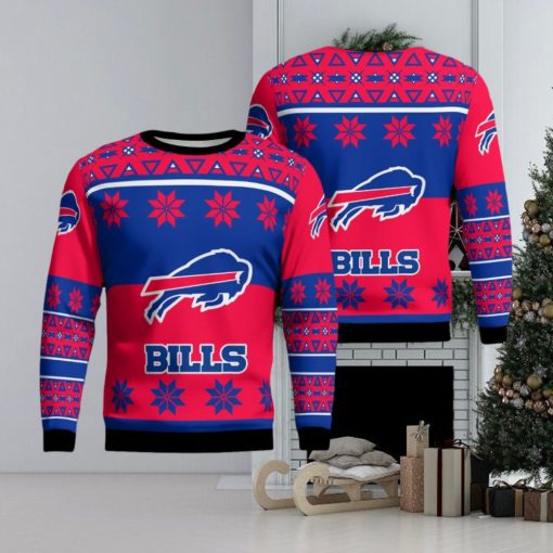 Buffalo Bills Winter Knitted Christmas Sweater All Over Print Gift For Fans