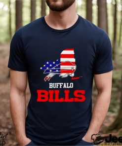 Buffalo Bills map USA flag shirt