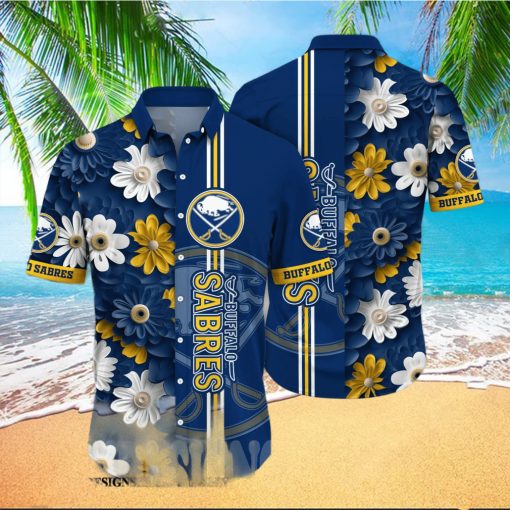 Buffalo Sabres NHL Floral 3D Hawaiian Shirt