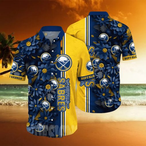 Buffalo Sabres NHL Flower Full Printing Unisex Hawaiian Shirt