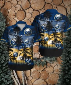 Buffalo Sabres Short Sleeve Button Up Tropical Shirt Hawaiian Shirt