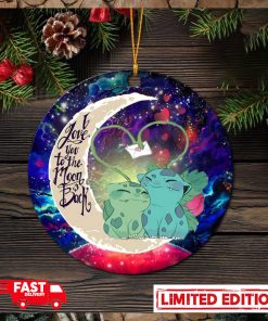 Bulbasaur Couple Pokemon Love You To The Moon Galaxy Perfect Gift For Holiday Ornament