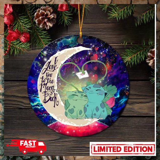 Bulbasaur Couple Pokemon Love You To The Moon Galaxy Perfect Gift For Holiday Ornament