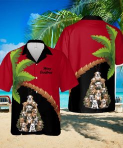 Bulldog Christmas Tree Hawaiian Shirt Men And Women Gift Aloha Beach