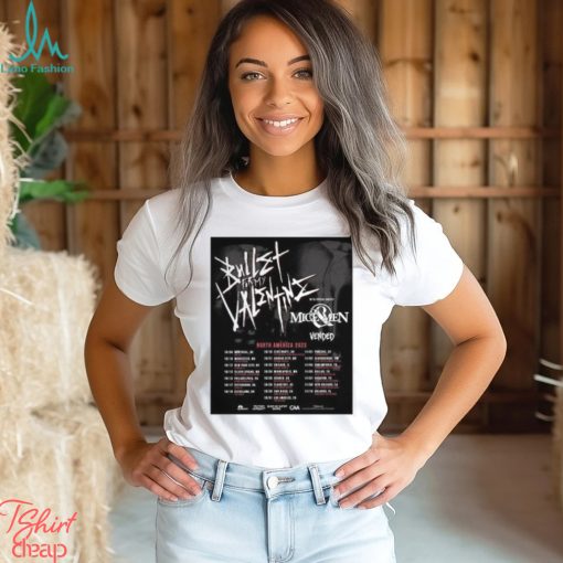 Bullet for My Valentine 2023 Tour Dates Merch, Bullet for My Valentine Concert North American Shirt, Bullet for My Valentine With Mice Of Men And Vended T Shirt