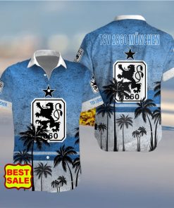 Bundesliga Fans 1860 Munich Logo Hawaiian Shirt And Short Men Women Set