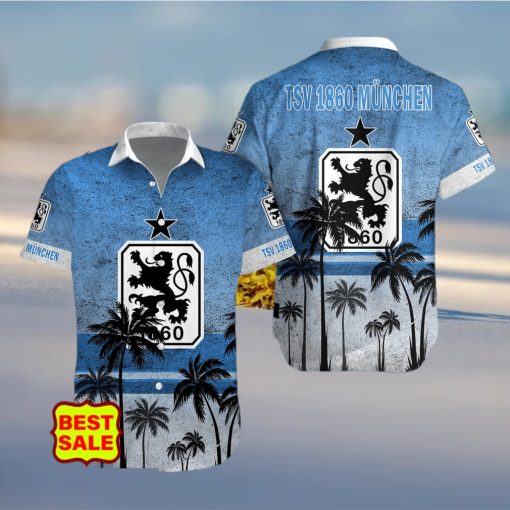 Bundesliga Fans 1860 Munich Logo Hawaiian Shirt And Short Men Women Set