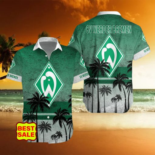 Bundesliga Fans Werder Bremen Logo Hawaiian Shirt And Short Men Women Set hawaiian shirt