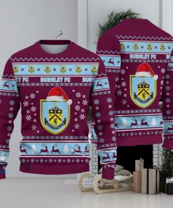 Burnley F.C Efl Logo Team Design Ugly Christmas Sweater For Fans Gift Unisex Sweatshirt