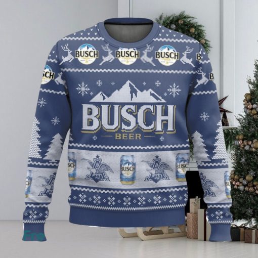 Busch Beer All Over Printed Ugly Christmas Sweater 2023 Christmas Gift Ideas Holiday Gift