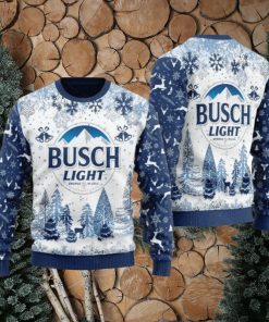 Busch Light Beer Ugly Christmas Sweater Xmas Sweater Christmas