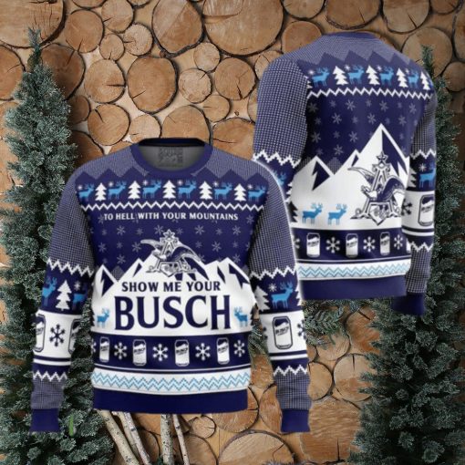 Busch Light Beer Ugly Christmas Sweater