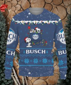 Busch Light Beers American Whiskey Beers Merry Christmas Snoopy House Cute Ugly Xmas Sweater AOP