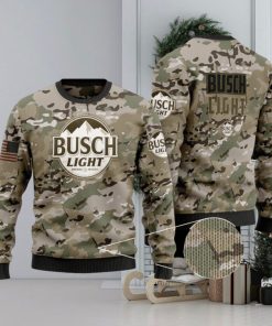 Busch Light Camo Ugly Christmas Sweater, Merry Ugly Christmas Sweater, Christmas Gift Apparel