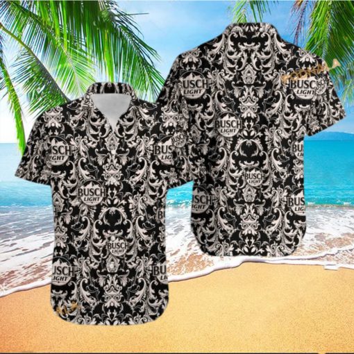 Busch Light Hawaiian Shirt Unique Renaissance Pattern Dark Theme  Aloha Shirt