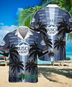 Busch Light Tropical Coconut Palms Hawaiian Shirt