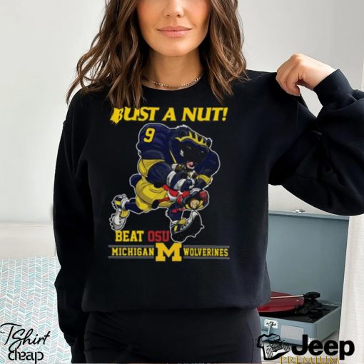 Bust a Nut! Beat OSU Michigan Wolverines Unisex T Shirt