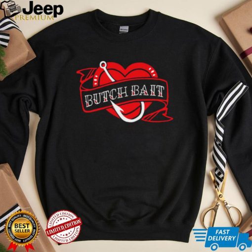 Butch Bait heart logo shirt