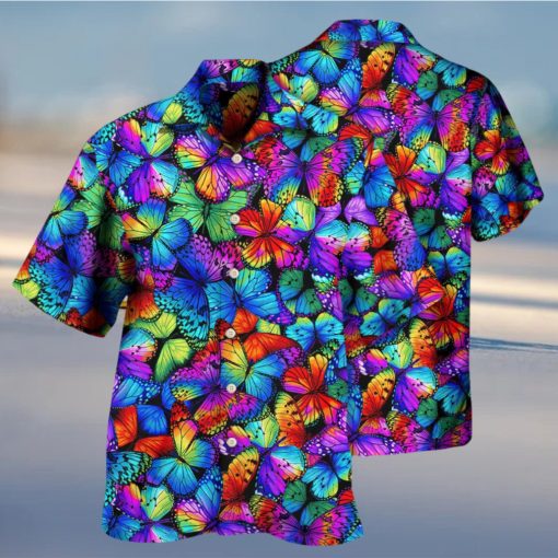 Butterfly Multi Bright Butterflies Hawaiian Shirt