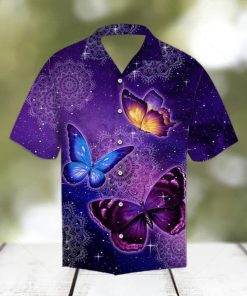 Butterfly Purple Hawaiian Shirt