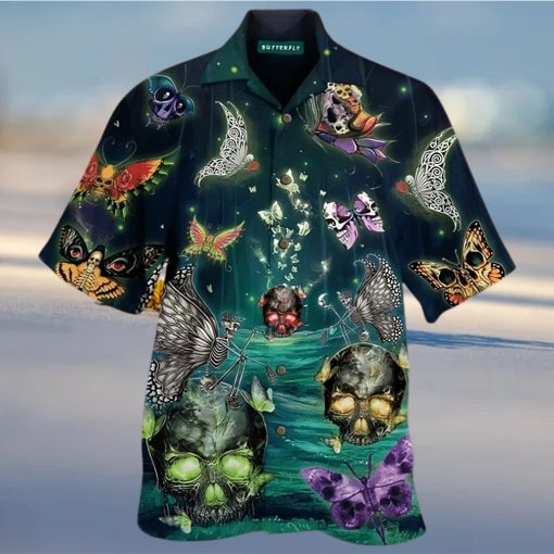 Butterfly Skull Hawaiian Shirt Pre10116 1