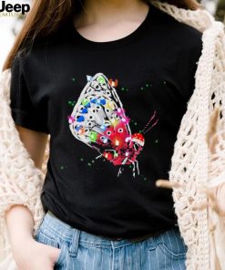 Butterfly color light art shirt