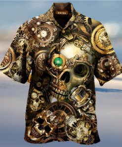 Buy Amazing Steampunk Skull Hawaiian Shirt